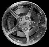 00-02 CHEVY CHEVROLET CORVETTE ALLOY WHEEL RIM 18 INCH, Diameter 18, Width 9.5 (5 SPOKE, CHROME, REAR), 1 Piece Only, Remanufactured (2000 00 2001 01 2002 02) ALY05104U85