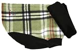 Fido Fleece Coats - 10 in. - Green Plaid