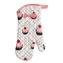 Oven mitt 'french touch' "H&ocirc;tesse" cupcakes.