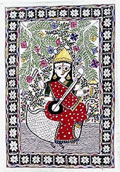 Organic Folk Paintings Madhubani Art Home Decor