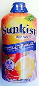 Amazon.com : Sunkist, Liquid Drink Mix, Strawberry Lemonade, Makes 6