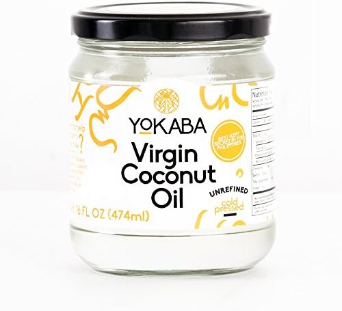 16oz. Yokaba Extra Virgin Coconut Oil, Organic, 100% Cold Pressed, RAW Unrefined