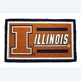 Illinois Fighting Illini NCAA Bleached Welcome Mat (18x30)