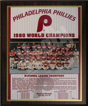 Buy 1980 Philadelphia Phillies World Series Champions 11 x 13 Plaque from Healy Pro by Healy Pro