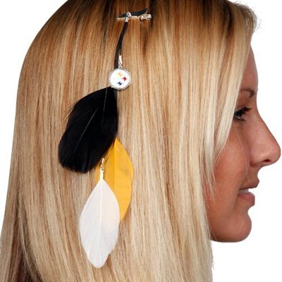 Pittsburgh Steelers Team Color Feather Hair Clip