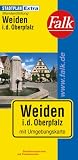 Falk Stadtplan Extra Standardfaltung Weiden in der Oberpfalz