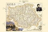 Art Poster, Gers - 27.5 x 18.75