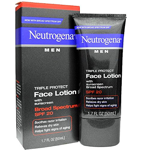 Neutrogena Men Triple Protect Face Lotion with Sunscreen SPF 20 1.70 oz