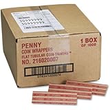 1 X MMF216020007 - Flat Kraft Paper Coin Wrappers