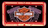 Christmas Saving - Harley Davidson Neon License Plate Clock