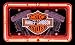 Christmas Saving - Harley Davidson Neon License Plate Clock