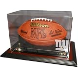 Caseworks New York Giants Mahogany Zenith Football Display Case