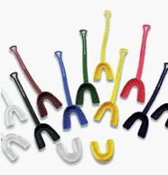 Cramer Black Junior Mouthpiece with Strap - (100 Per Case - Individually Bagged)