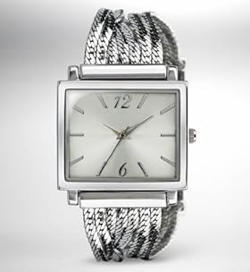 Square Face Multi Chain Bracelet Watch