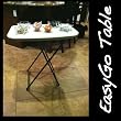 Small Personal Folding Table - 30 by 20 Inches - Adjustable Height & Collapsible