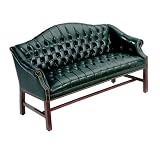 High Point Traditional Leather Loveseat