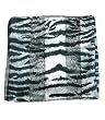 Scarf Black White Gray Zebra Neckerchief 21x21
