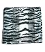Scarf Black White Gray Zebra Neckerchief 21x21