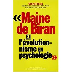 Maine de Biran et l'�volutionnisme