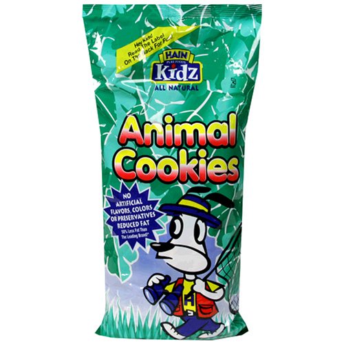 Hain Pure Foods Animal Cookies, Original, 17-Ounce Bags (Pack of 12) by Hain Pure Foods