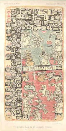 Cover image : Ancient MAYAN Hieroglyphics -- Four ANTIQUE Lithographs