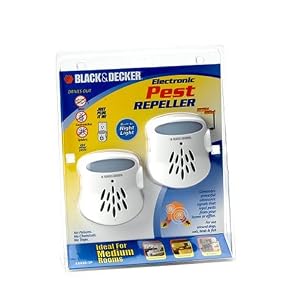 Black and Decker EX420-2P-D6 Ultrasonic Pest Repeller Nightlight, Medium Room (2 Pack) by 