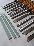 版画・彫刻などに 彫刻刀 12本 砥石3本セット ケース付き 入門 セット DIY 工具