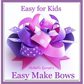 Kids Craft Dots of Fun, Ez Hair Bow Maker,2 Kits,children Learn How to Make Hair Bows, Ribbon, with Instructions for Age 7 & Up. Birthday Gift Ideas