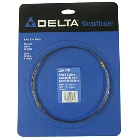 Delta 28-178 9-Inch Band Saw Blade 3/8-Inch x 59-1/2-Inch, 6 Teeth per Inch
