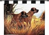 Review ArtExpression  / Border Terrier - Artist: Robert May - Fabric Size: 34.00 by 26.00 inches Wall Tapestry with hanging rods and tassels included