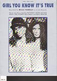 Girls You Know It s True - Sheet Music booklet - as recorded by Milli Vanilli (the day the music died)