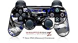 Sony PS3 Controller Skin Abstract 02 Blue