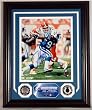 Dwight Freeney Autographed Photomint with Gold Coins - Plaque - Indianapolis Colts NFL Football