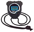 `Stop Watch - Digital Features: start / stop time out split time calendar mode and programmable alarm * Time is calculated by 1/100ths for the first 30 seconds and then measured by 1 second intervals * Time period of 24 hours * Replacement battery GPA7