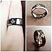 King Will 8mm Black Men's Tungsten Carbide Ring Polished Masonic Compass Square Free Mason
