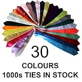 New Plain Satin Mens Tie