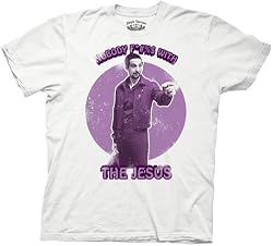 The Big Lebowski Nobody F*#%$ With the Jesus White T-shirt Tee