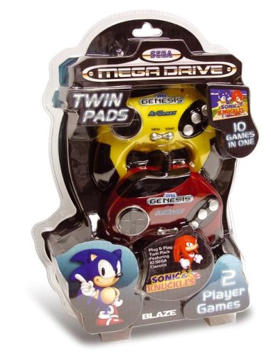 Childrens Toyshop  Video Games : SEGA Mega Drive 10 Game Twin Controller TV System