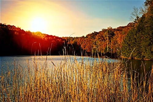 Wall Decor - "Sunset at the Lake" - Nature Landscape Photography - Lake Scene