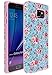 Galaxy Note 5 Case, Style4U Flower Design Slim Fit Hybrid Armor Case for Samsung Galaxy Note 5 with 1 Style4U Stylus [Flower Pink]