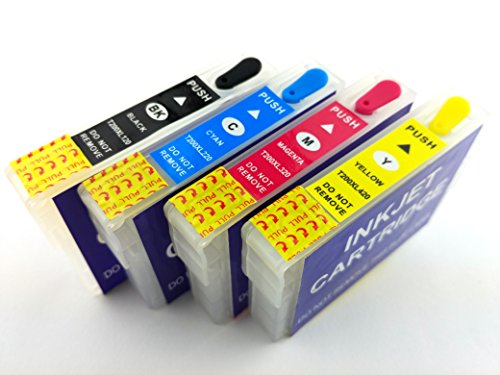 INKUTEN TM T200XL Empty Refillable Ink Cartridge For Epson XP-100 XP-200 XP-300 XP-400 XP-310 XP-410 WF-2510 WF-2520 WF-2530 WF-2540 printers 4pcs Empty Cartridge
