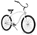 Firmstrong Bruiser Man 3-Speed Beach Cruiser Bicycle, 26-Inch, White,15157