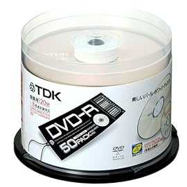 TDK DVD-R録画用 1-8倍速記録対応 50枚入り [DVD-R120ALX50PU]