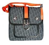 Dior Handbags (Blue) Denim Canvas and Leather Flight Messenger Bag BLD44173