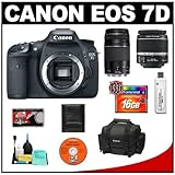 Canon EOS 7D Digital SLR Camera Body + Canon 18-55mm IS Lens + Canon 75-300 ....
