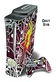 Skin Decal Cover for Xbox 360 Console + two Xbox 360 Controllers - Crazy St ....