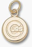 Chicago Cubs C Cubs Logo 3/8 Charm - 14KT Gold Jewelry