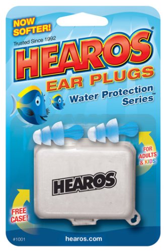 Hearos Water Protection Ear Plugs, 1-Pair with Free Case (Pack of 4) On Sale