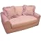 Kid's Sofa Sleeper with 2 Pillows- Pink Check