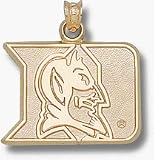 Duke Blue Devils Iron Duke 5/8 Pendant - 14KT Gold Jewelry